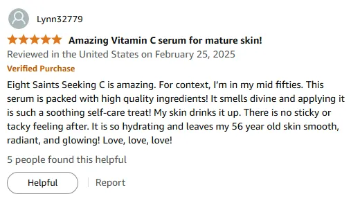 Best Vitamin C Serum for Glowing Skin at 50+ | Eight Saints Review