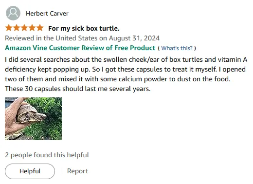 Box Turtle Vitamin A Deficiency Fix: Swollen Cheek Solution