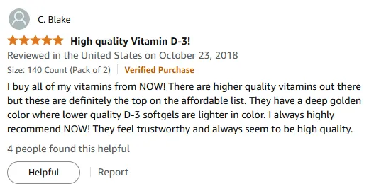 Affordable High-Quality Vitamin D-3 Softgels by NOW!