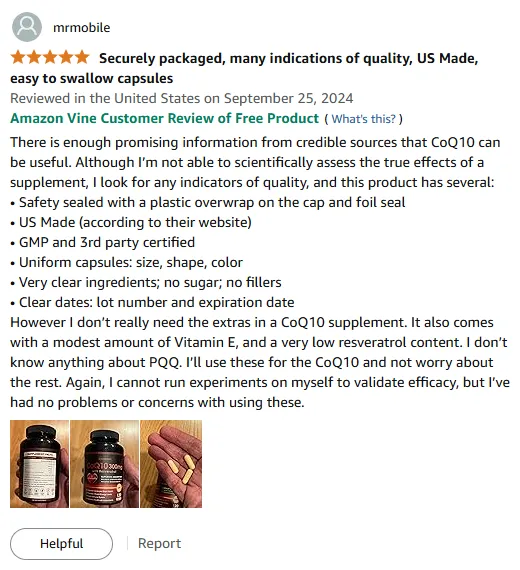 Quality CoQ10 with Vitamin E & Safety Seal | US Made