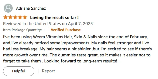 Stronger Nails & Shiny Hair with Tasty Vitamin A Gummies