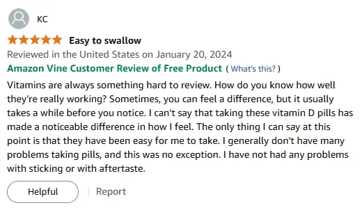 Easy-to-Take Vitamin D Pills Without Aftertaste | User Review