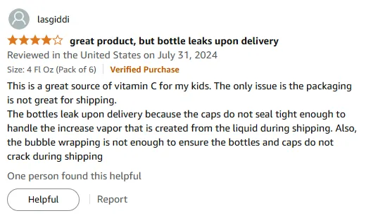 Leaky Vitamin C Bottles? Great for Kids' Immunity Boost