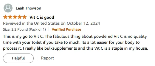 Best Powdered Vitamin C for Easy Absorption & No Upset Stomach