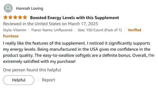 Boost Energy with USA-Made Vitamin B Softgels | Review