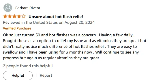 Vitamin A for Hot Flashes Relief & Women Over 50 Review
