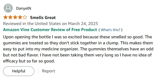 Non-Clumping Vitamin B Gummies with Unique Flavor Review