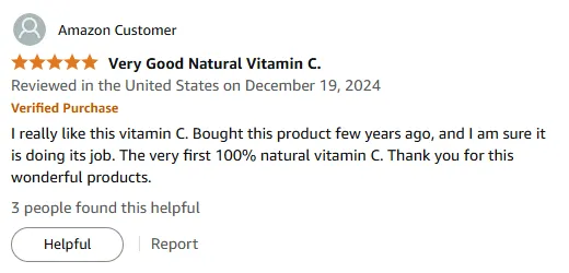 Best Natural Vitamin C Supplement I've Used in Years!