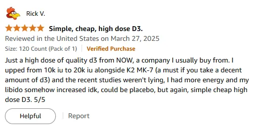 20k IU D3+K2 Boost: Energy & Libido Results