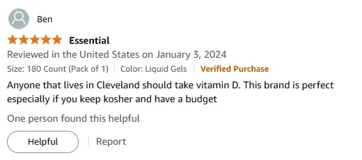Affordable Kosher Vitamin D for Cleveland Residents
