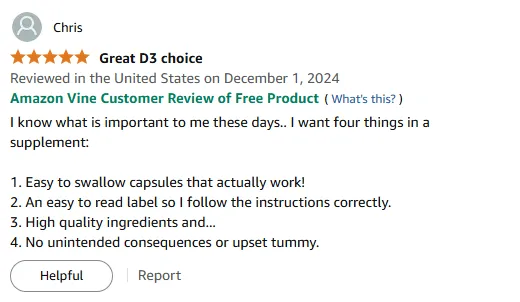 Top Vitamin D3 Supplement: Easy to Swallow & No Upset Tummy