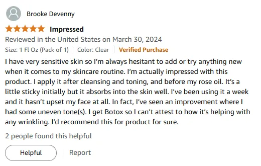 Sensitive Skin Vitamin C Serum Review: Uneven Tone Solved