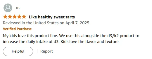 Kids Love This Tasting Vitamin D3+K2 Daily Boost!
