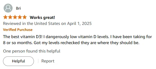 Vitamin D3 Success: From Dangerously Low to Optimal Levels