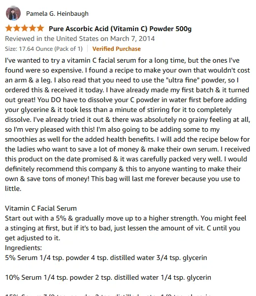 DIY Vitamin C Serum: Budget-Friendly Skincare with Ultra-Fine Powder