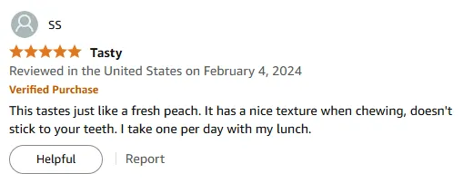 Love These Peach Vitamin D Gummies - No Sticky Teeth!
