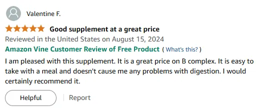 Affordable B Complex: No Digestive Issues, Boosts Energy!
