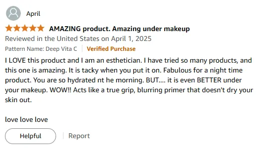 Vitamin C Serum for Hydrated Makeup Prep & Night Routine
