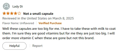 Large Vitamin C Capsules Review: Swallowing Tips & Alternatives