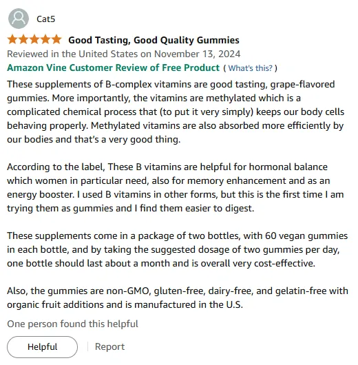Methylated B Vitamins: Tasty Vegan Energy Boost Gummies