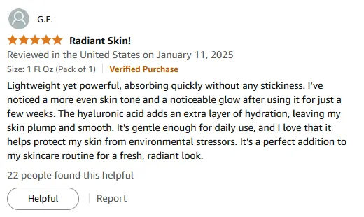 Vitamin C Serum Glow: Hydrated, Radiant Skin Review