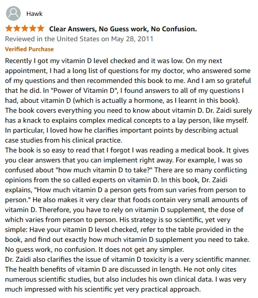Vitamin D Book: Fix Low Levels with Dr. Zaidi’s Guide
