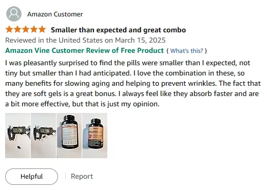 Smaller Vitamin E Softgels: Anti-Aging & Wrinkle Prevention