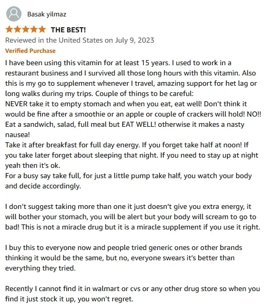 Vitamin A Energy Boost: 15-Year User’s Travel & Work Secret