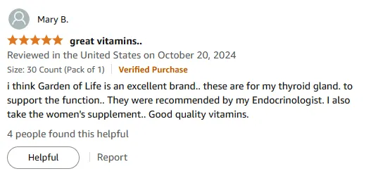 Endocrinologist-Recommended Thyroid Support with Garden of Life