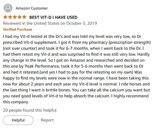 Peak Performance Vitamin D Solved My Deficiency – Lab Verified Results