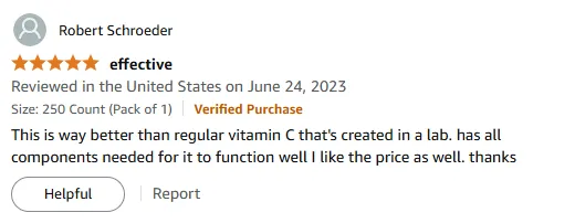 Natural Vitamin C with Full Components | Effective & Affordable