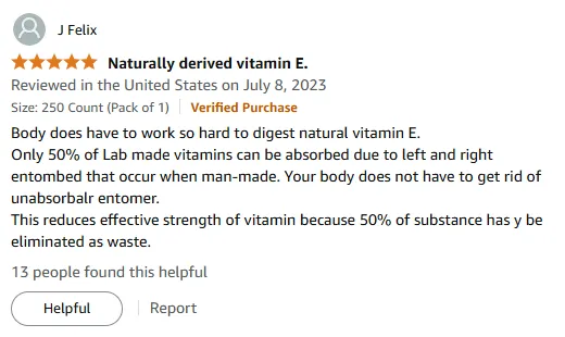 Natural Vitamin E: Superior Absorption vs Synthetic Supplements