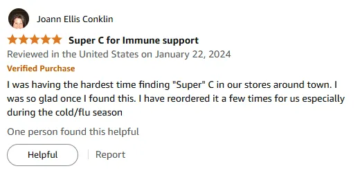 Super C Boosts Immunity – Lifesaver During Flu Season!