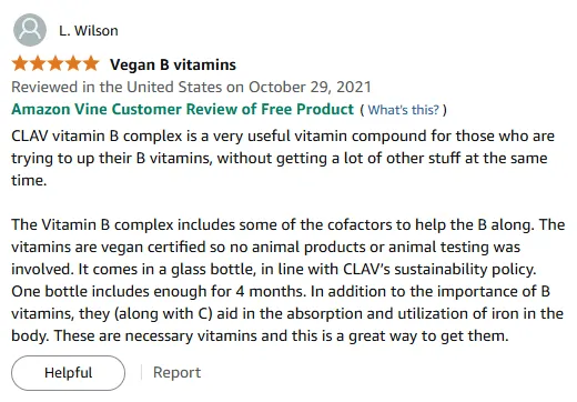 Vegan B Complex Boosts Iron Absorption - 4-Month Supply