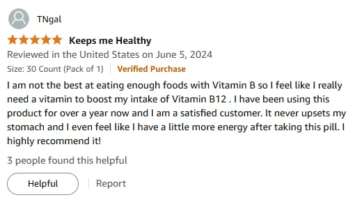 Year-Long User Review: Best Vitamin B12 Boost for Energy