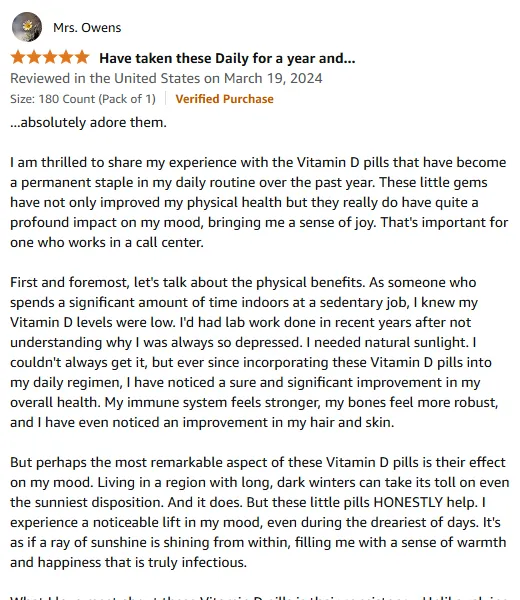 Vitamin D Pills Boost Mood & Immunity - Winter Essential!