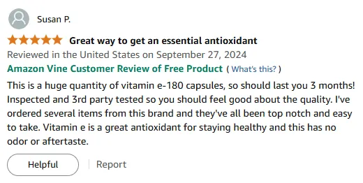180 Vitamin E Capsules: 3-Month Supply & Antioxidant Boost