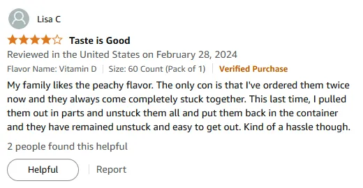 Peach Vitamin D Gummies Review: Sticky But Effective
