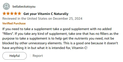 Pure Vitamin C: No Fillers, Optimal Absorption
