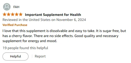 Sugar-Free Cherry Vitamin B for Energy & Mood Boost