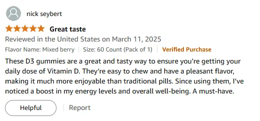 Top-Rated Vitamin D3 Gummies for Energy Boost & Wellness