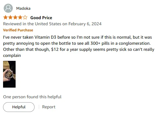 Vitamin D3 300+ Pills Review: Best $12 Year Supply Deal!