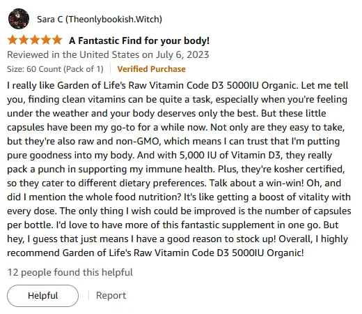 Organic Vitamin D3 5000IU Boost – Clean Immune Support Essentials