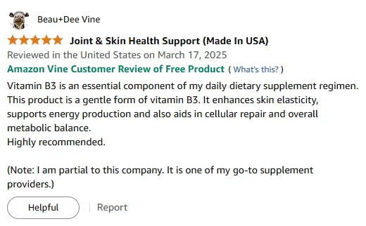 Gentle Vitamin B3 Boosts Skin, Energy & Metabolism | Review
