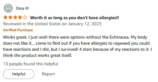 Vitamin A Serum Review: Echinacea Allergy Alert & Results