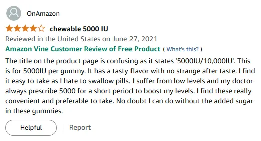 Tasty 5000IU Vitamin D Gummies – No Aftertaste!