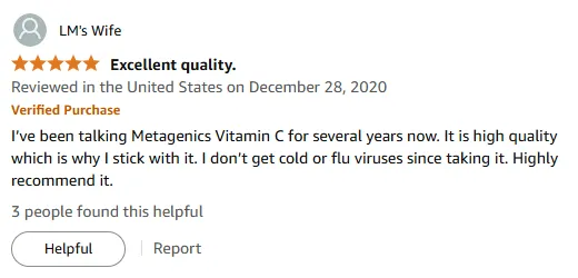 Metagenics Vitamin C: Immunity Boost & No Colds for Years!