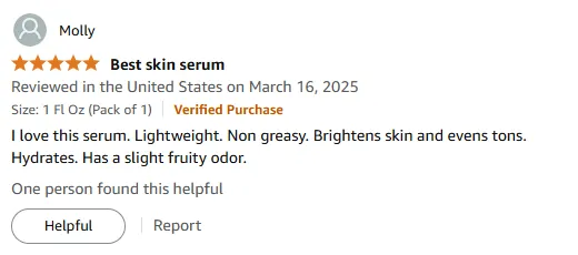 Brightening Vitamin C Serum: Lightweight & Non-Greasy Glow