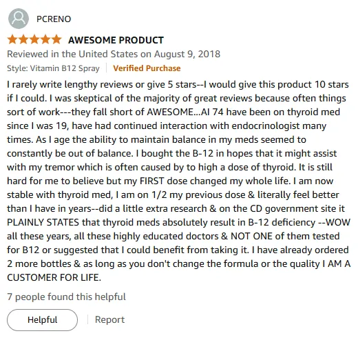B-12 Solved My Thyroid Med Imbalance – Life-Changing!