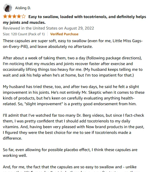 Soft Vitamin E Capsules: Fast Joint Recovery & No Aftertaste!
